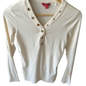 Guess long sleeve Shirt color beige size M brand new